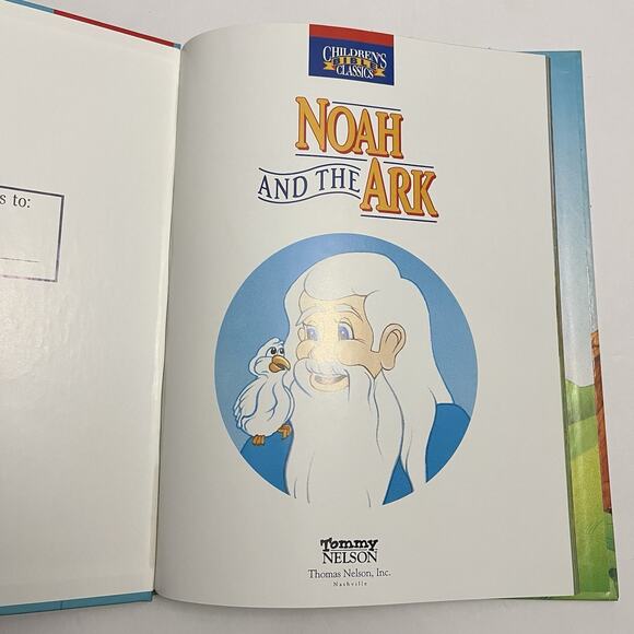 Vintage 1993 Noah and the Ark Childrens Bible Classics Hardcover - Picture 3 of 8